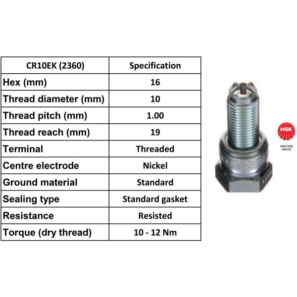 NGK NGK Spark Plug CR10EK Plugs [Box 10]